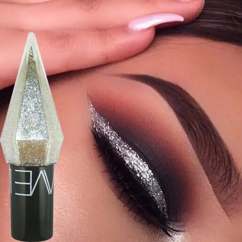 5PCS/set Professional Shiny Eye Liners Cosmetics for Women Pigment Silver Rose Gold Color Liquid Glitter Eyeliner Beauty Makeup Lipliner