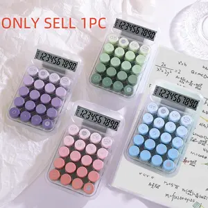 Gradient Color Battery Powered Calculator with Display, Transparent Mechanical Keyboard Design, Ideal Gift for Students & Office Workers, No Batteries Included, Calculator Price, Office Supplies