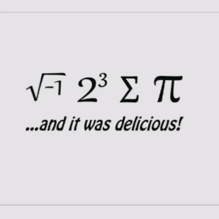 I ate sum pi vinyl window sticker for windows, cars, trucks, vans, walls, laptops