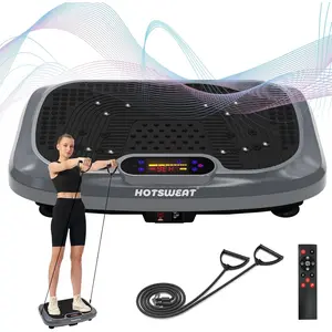 Vibration Plate Exercise Machine for Lymphatic Drainage, Power Plate Vibrating Platform, Shaker for Weight Loss, Exercise Board with 120 Levels for Home Gym