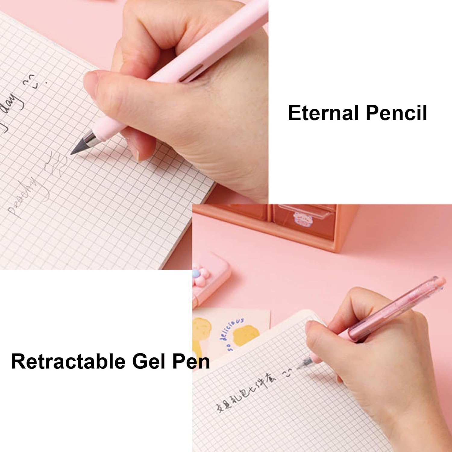 7-Piece Cute Stationery Set: A mini office and school supply kit featuring adorable study essentials—including a ballpoint pen, pencil sharpener, highlighter, correction tape, ruler, and utility knife. Perfect for use in both the office and school.