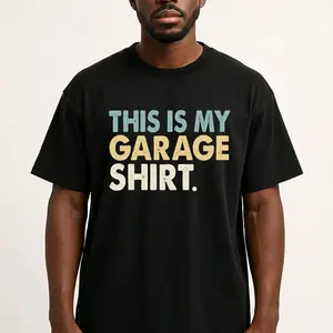 This Is My Working In The Garage Shirt, Daddy And Me Shirts, Garage Shirts,Father's Day Matching Shirts Tshirt TOP