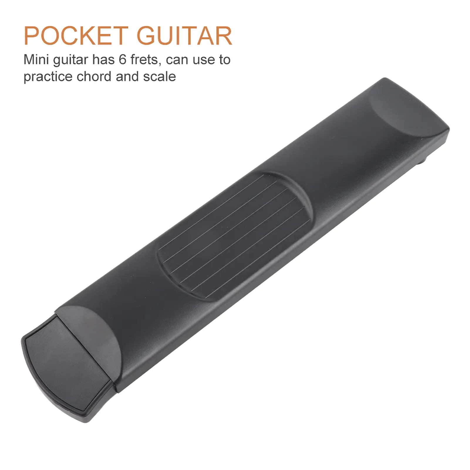 6-String Pocket Guitar Neck Exerciser, Durable and Lightweight Instrument Accessories, Replaceable Strings, Guitar Chord Trainer for Scales Practice, Portable Tool for Beginners to Use Anywhere