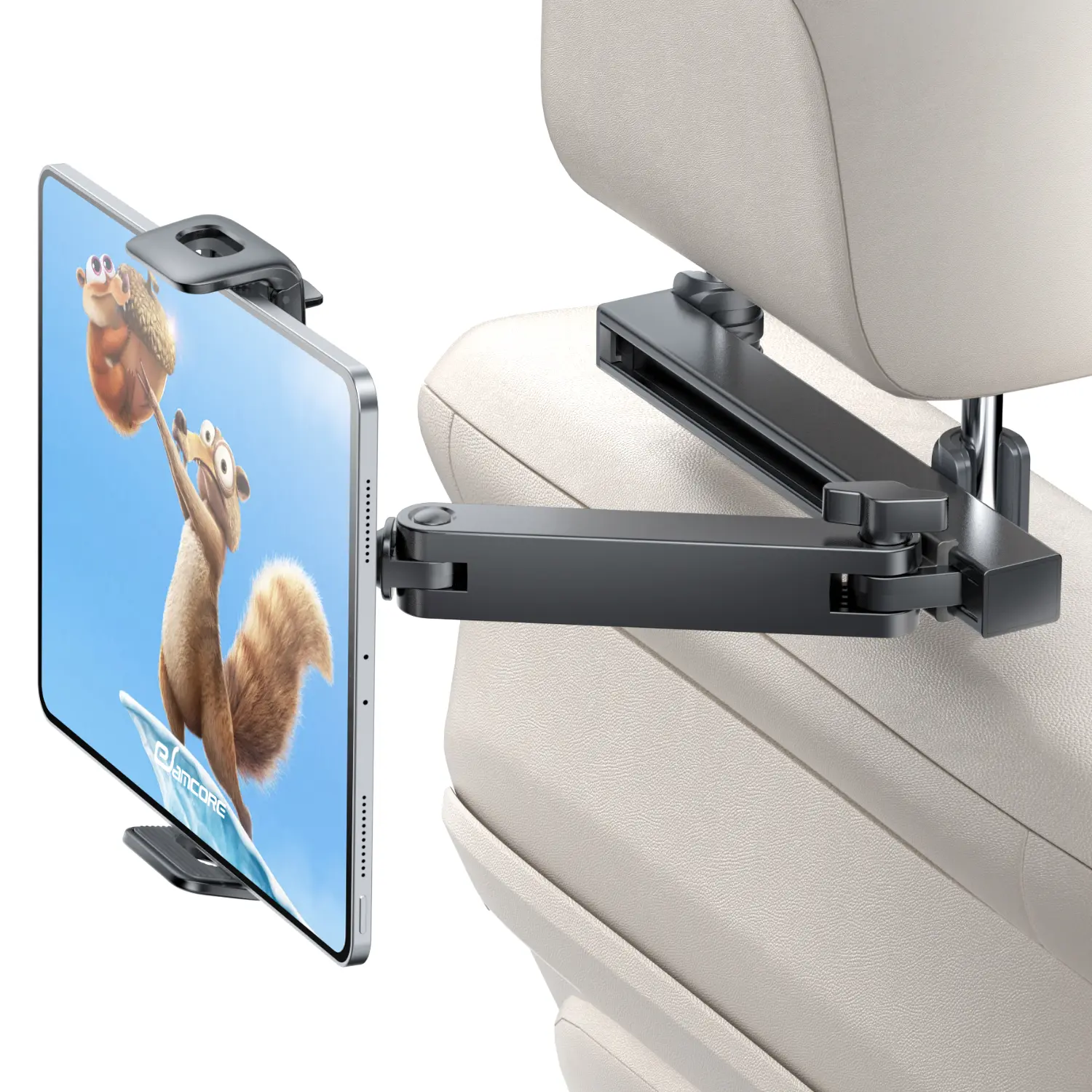 eSamcore Car Headrest Tablet Holder Mount, 3-in-1 Adjustable Extension Arm Mount for Back Seat Universal Car Mount Road Trip Essentials for 4.7"-11" Tablet & Phone Car Accessories Travel  Car Gadgets#SummerWins #DealsForYouDays