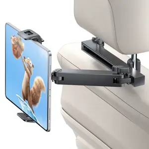 eSamcore Car Headrest Tablet Holder Mount, 3-in-1 Adjustable Extension Arm Mount for Back Seat Universal Car Mount Road Trip Essentials for 4.7"-11" Tablet & Phone Car Accessories Travel  Car Gadgets