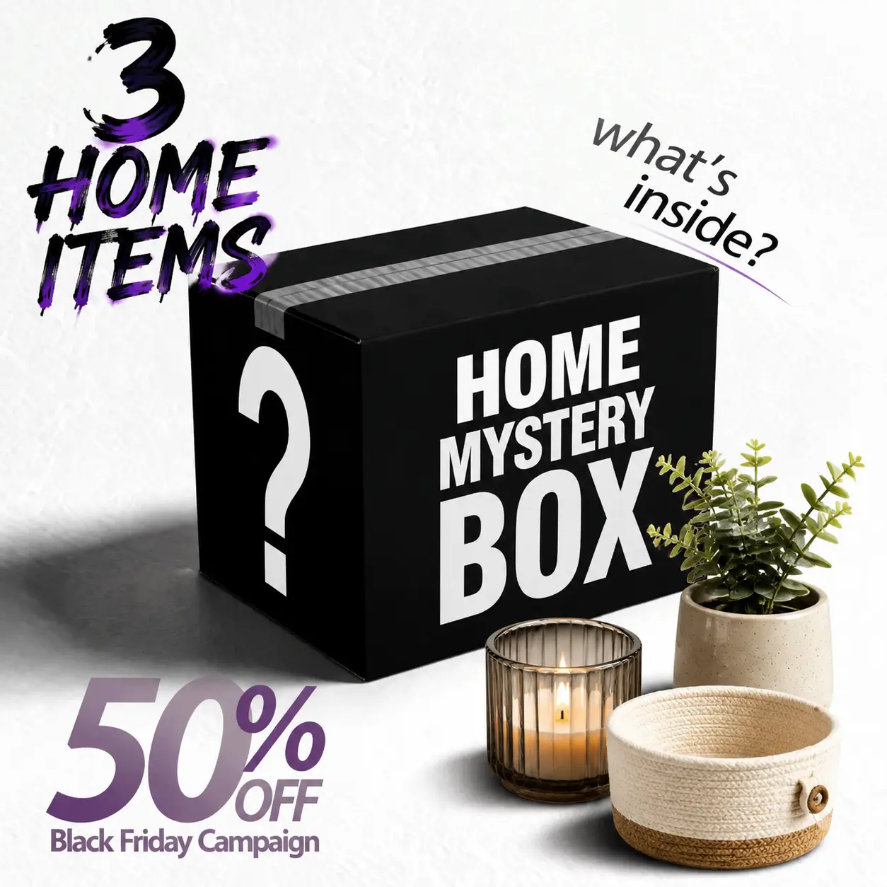 Home Essentials Mystery Box - Surprise Collection of Cute & Useful Home Accessories, Random  & Daily Items chinese wind chimes nursey vintage room decor wreath