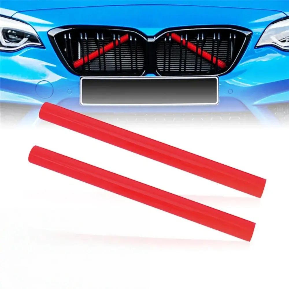 For BMW E60/E61/F10/F11/F30/F31/G30/G38/X1/X2/X3/X4/X5 Front grille decorative strip, 2-piece car accessory set, Decoration, enhancing BMW appearance, durable and stylish