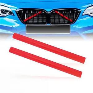 For BMW E60/E61/F07/F10/F11/F18/F20/F21/F22/F23/F25/F26/F30/F31/F32/F33/F39/F44/F45/F48/G11/G12/G30/G32/G38/G38/G01/G05/X1/X2/X3/X4/X5/U11 Front grille decorative strip, 2-piece set of car accessories, enhancing BMW's appearance, durable and stylish
