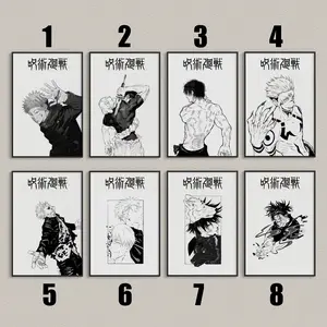 Jujutsu Kaisen Posters, Manga Art, JujutsuKaisen Anime Wall Print, Minimalist Painting Gallery Art, JJK Poster, Satoru Gojo, Sukuna, Megumi, Itadori Decor Room Decoration Photo Artistic