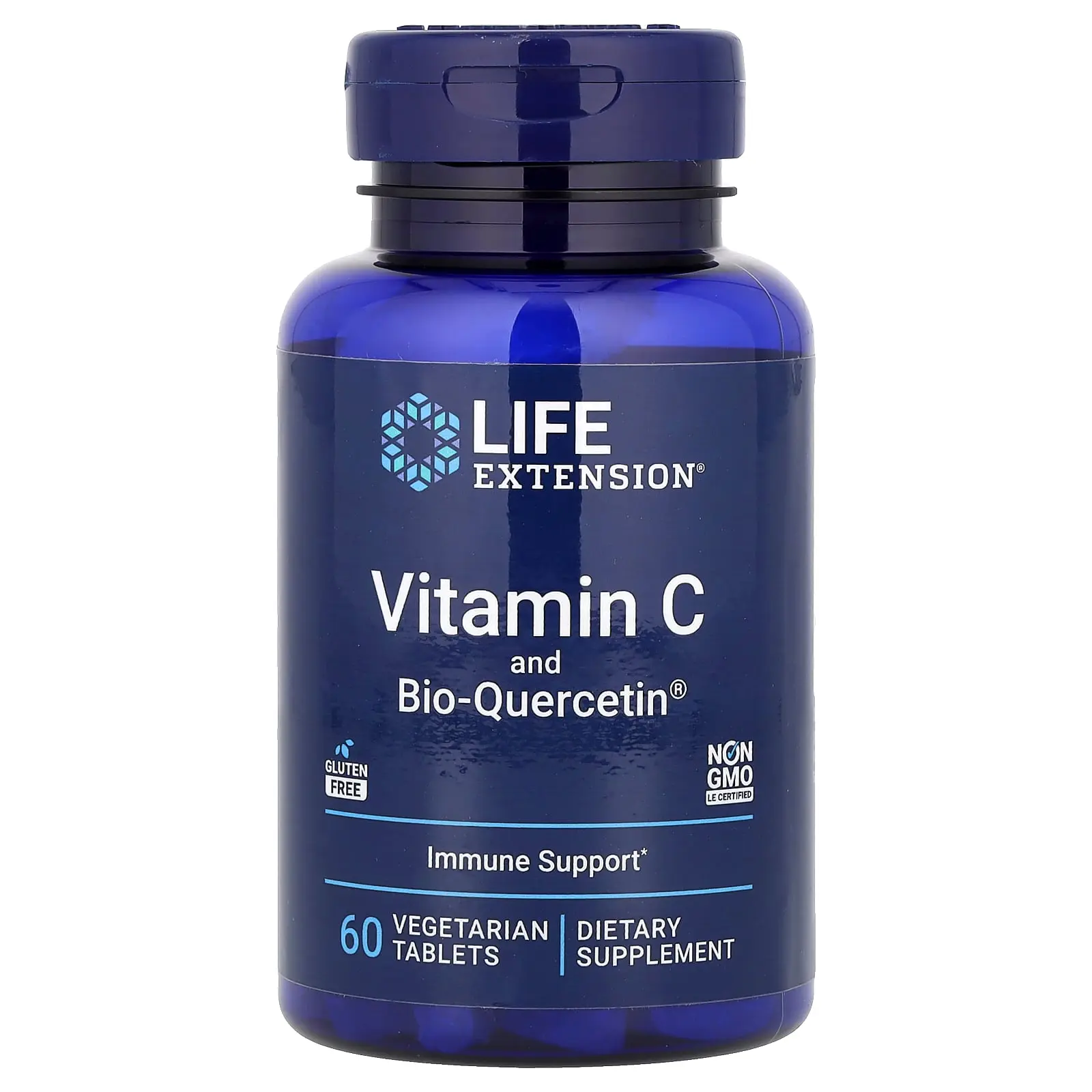 Life Extension Vitamin C and Bio-Quercetin®, 60 Vegetarian Tablets
