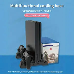 Ps4 Pro/slim Cooling Station, Dual Charging for Controllers, Ps4 Controller Charger, Game Console Accessory