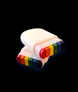 2-Pack Rainbow Gay Pride Art Markers, Festive Party Accessories, Mini Lidded Design, 10g (0.03 oz), 6-Color Set