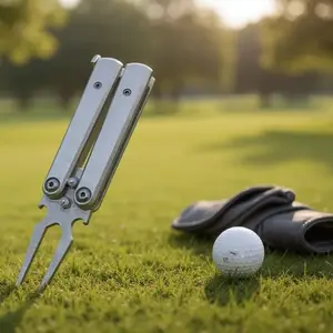 Foldable Butterfly Golf Repair Tool with Bottle Opener, Smooth Handle, Compact Design, Durable, Perfect Gift for Men, Golf Accessories, Golf Supply, Golf Equipment