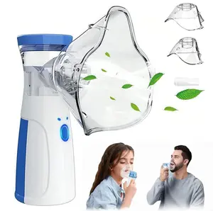 Portable Nebulizer for Adults and Kids,Handheld Mesh Nebulizer, Rechargeable Ultrasonic Nebulizer for Travel Home Use