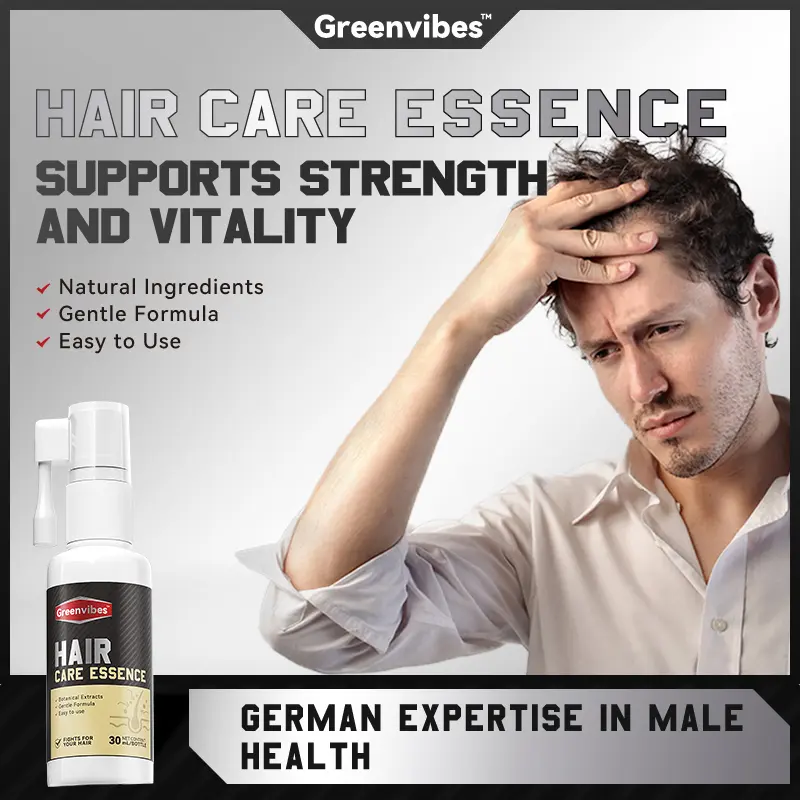 Greenvibes 1 Hair Care Essence  Containing Ingredients such as Butylene Glycol, Glycerin, and Polyaminoglycoside Condensates Enhance Strength and Vitality