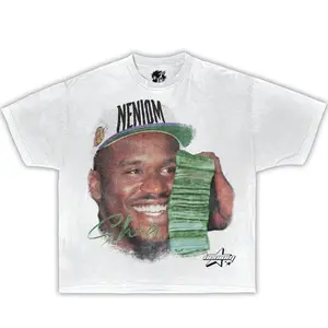 Shaq Money Talk Tee Boxy Cotton Tee Shirt Man Menswear Top Graphic