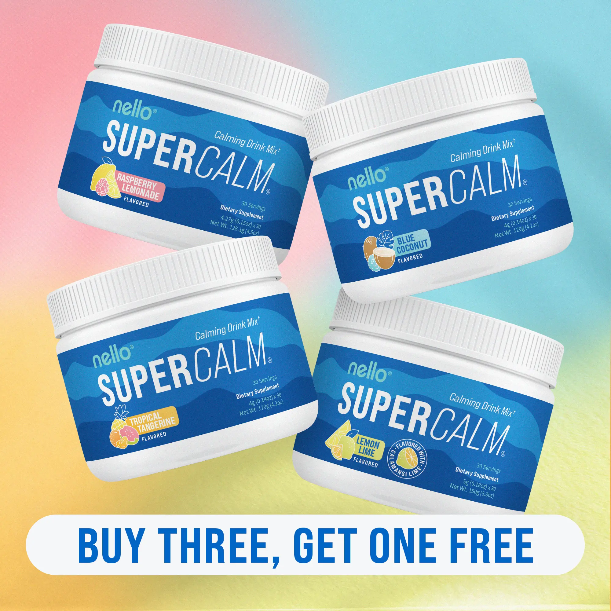 Nello Supercalm Tub 4-Flavor Bundle Nello Supercalm Tub 4-Flavor Bundle