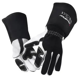 ARCCAPTAIN Tig Welding Gloves: Premium Goatskin Grain Leather, Dexterity, Comfort, Duralble Tig Gloves for Work Protection