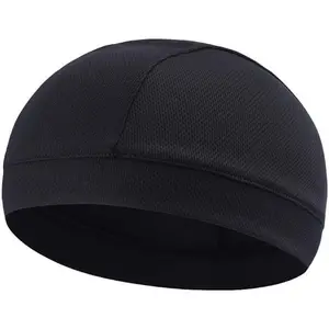 Moisture Wicking Skull Cap/Helmet Liner/Running Beanie Caps for Men - Motorcycle Cycling Breathable Dome Cap Sweatband