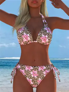 New Arrival Women's Swimwear Beach Outfits Summer Beach Festival Vacation Travel Sexy Two Piece Set, Summer Swimsuit Sets Leopard Print Bikini Beachwear Best Selling