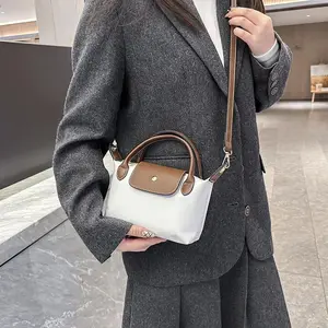 BIGWIG Nylon Mini Dumpling Bag, Waterproof Mini Coin Purse, Shoulder Bag, Crossbody Bag, Handbag, Versatile Daily Bag, Retro Style Bag, Soft Collapsed Shoulder Bag