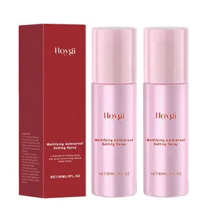 Hoygi Matte Waterproof Setting Spray, 2 Box Set, Gentle Fresh Long-Lasting Facial Makeup Control Oil Pore Tightening, Gotu Kola Cactus