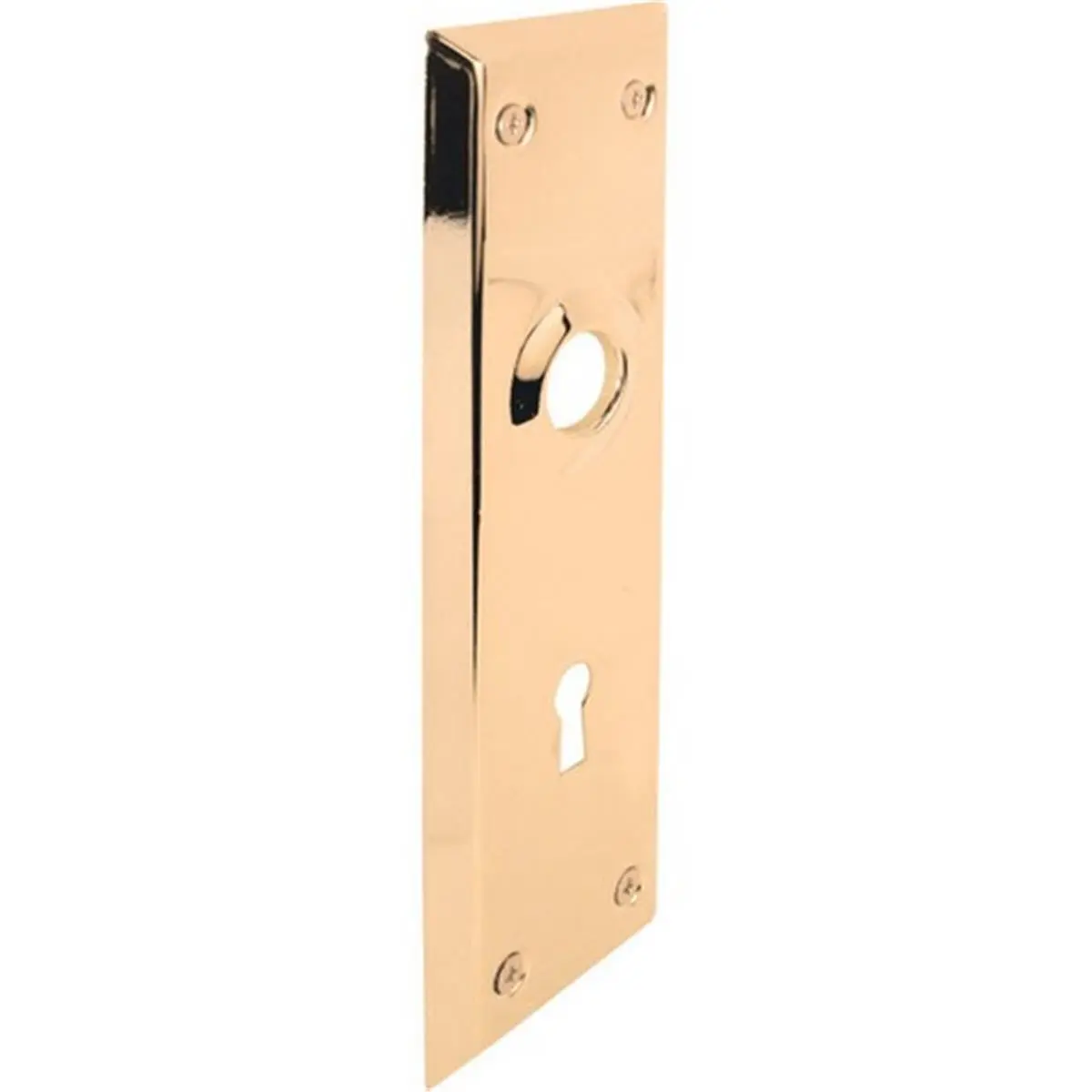 Prime-Line E 2295 Brass Door Escutcheon Plates, Commercial & Residential Door Plates with 2 in. Maximum Thickness, Suitable for Indoor & Outdoor Use