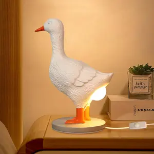 Adorable 3D Duck Laying Egg LED Night Light - Funny Handmade Resin USB Lamp with Warm Glow, Cute Desk Lamp Home Decor display Gift unique