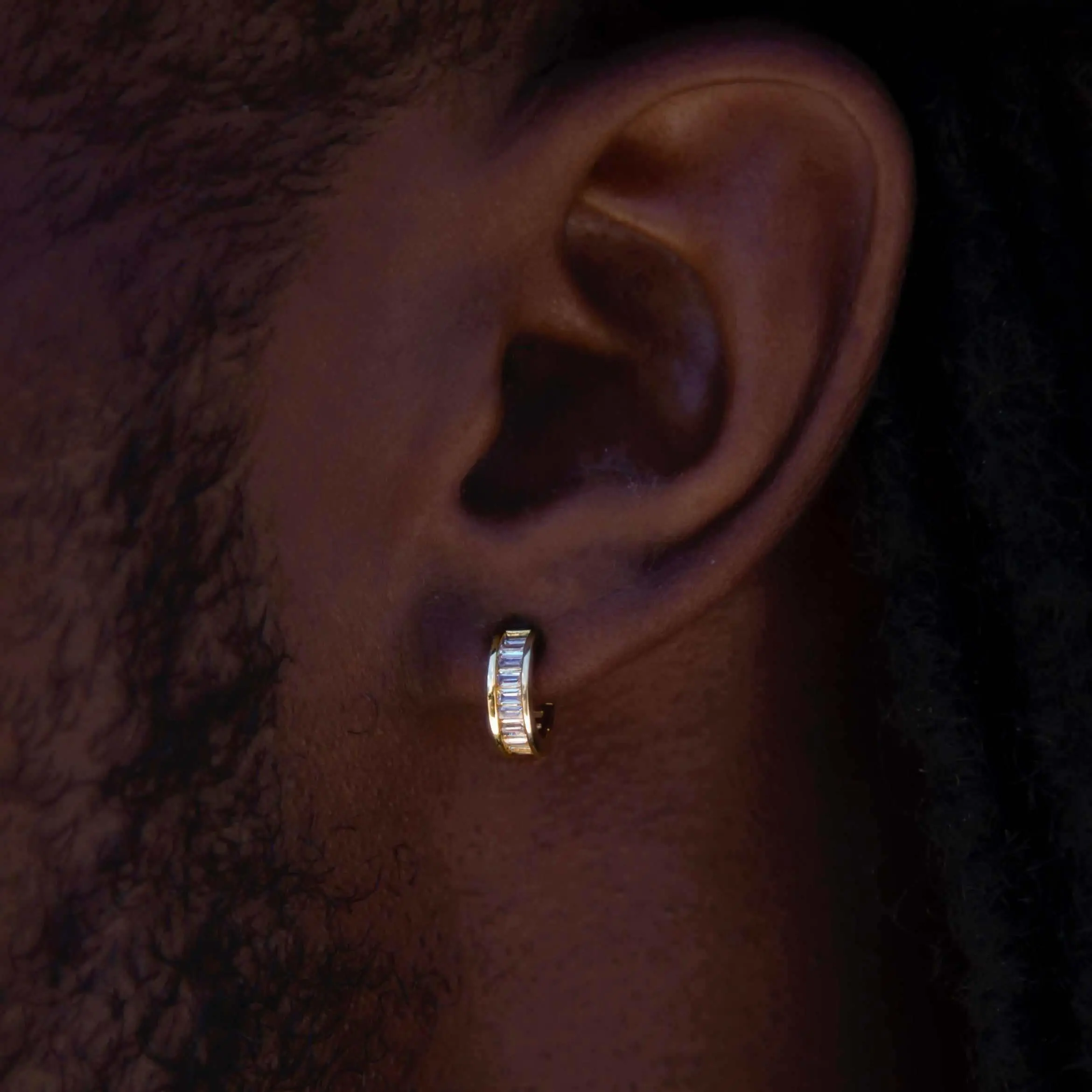 GLD Baguette Hoop Stud Earrings - Perfect Gift #tiktokshopsummersale