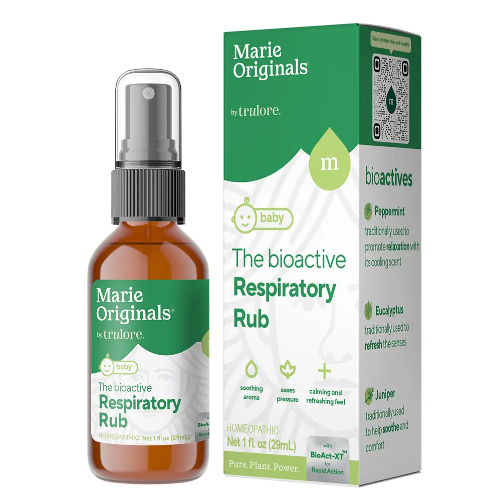 Marie Originals Natural Baby, Babies and Toddlers Chest Rub with Essential Oils, Gentle Vapor Rub Alternative, 1 oz