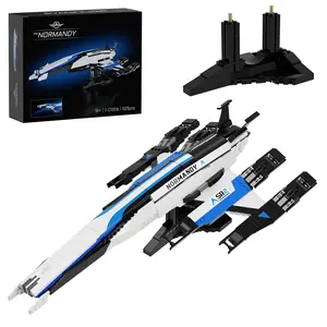 Advanced Star Explorer Ship Building Set, Futuristic Spacecraft Model Kit for Adults, Collector Display Starship with Detailed Interiors, Sci-Fi Construction Blocks Gift