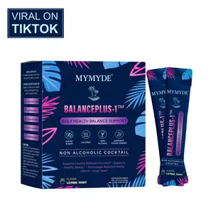 MYMYDE MOCKTALE-1 Metabolic Support with Berberine& Akkermansia, Chormium, Cylon Cinamon, Apple CiderVinegar - 30 Packets Lemon Mint Flavor Non-AlcoholicCocktail I Powdered Supplement Drink Mix Healthcare Edible Drink