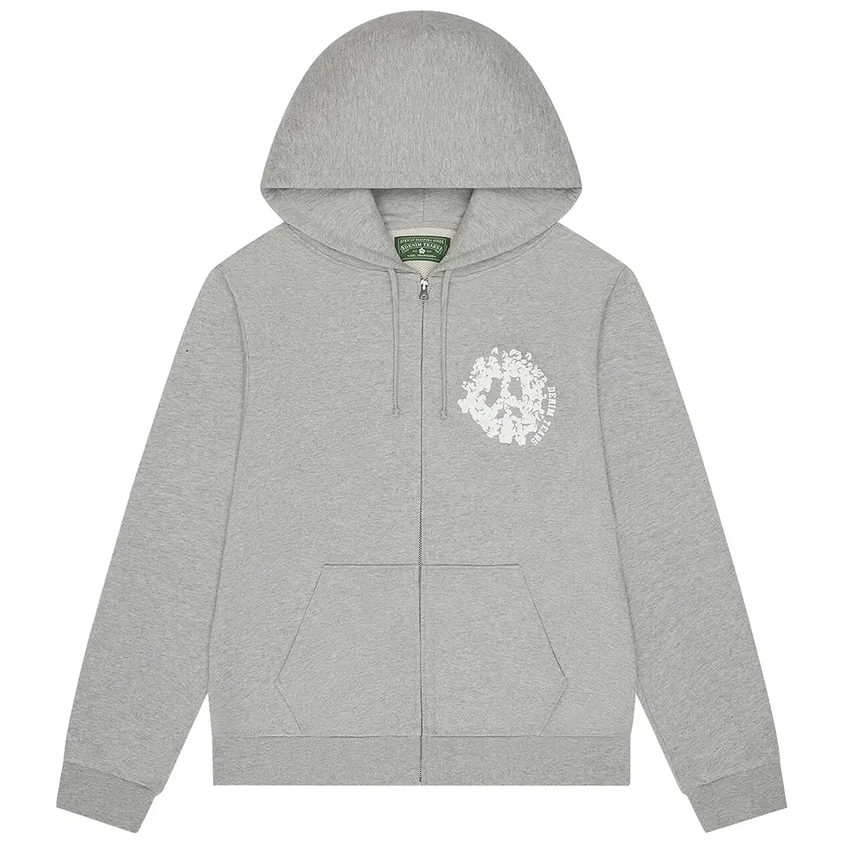 (100% Authentic) Denim Tears Denim University Zip Hoodie Grey
