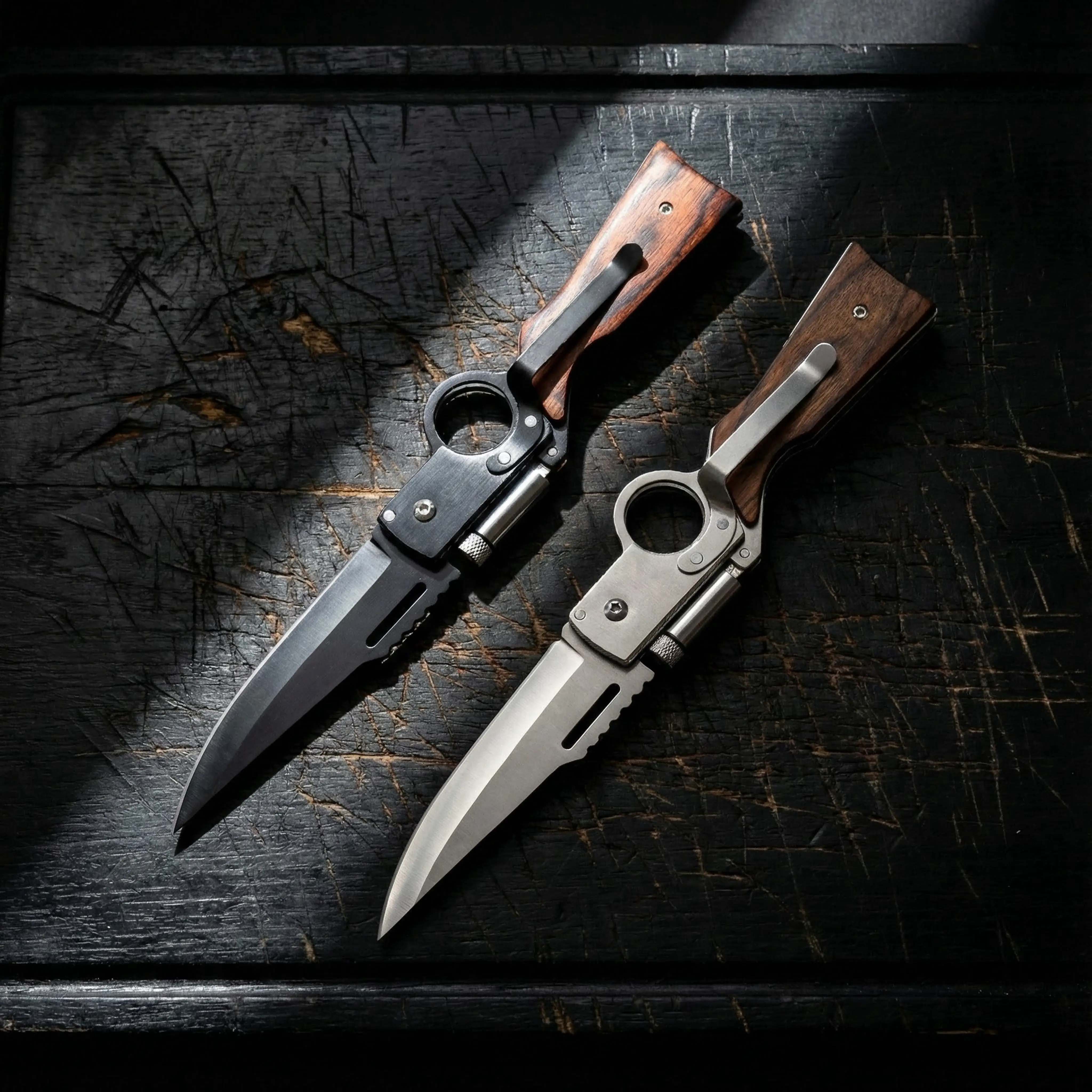 Classic Folding Pocket Knife 5C13Mov Stainless Steel Blade with Secure Lock and Pocket Clip | Compact EDC Utility Knife Great Gift for Men Camping Hiking Outdoor Activities