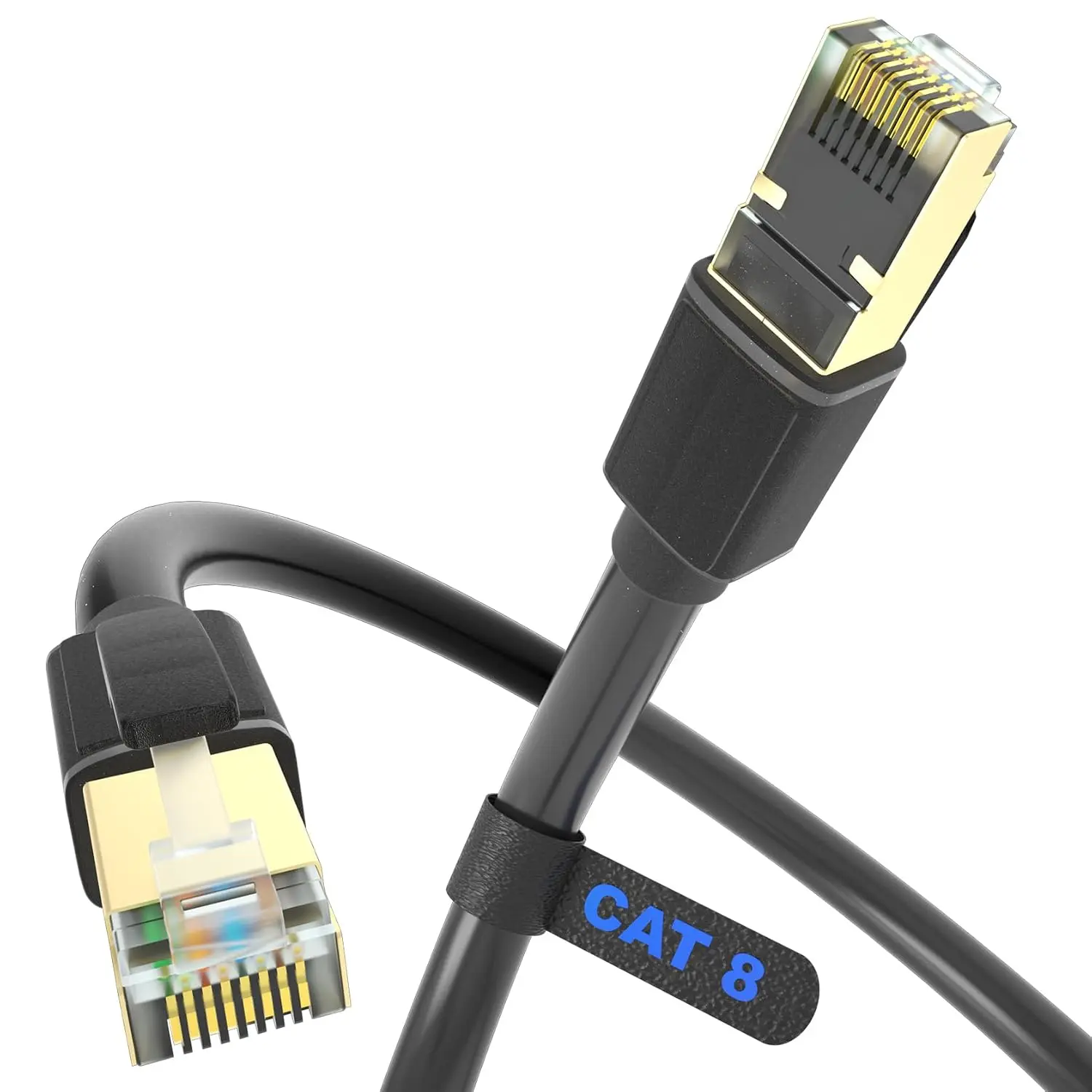 Cat 8 Ethernet Cable 40Gbps 2000MHz Network LAN Cord 3FT