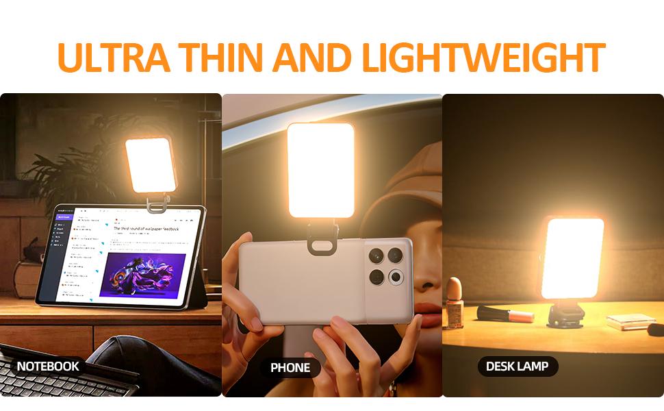 Content Creator Essential! Clip-On LED Selfie Light, 360° Adjustable Phone Light For Video Recording & Live Streaming