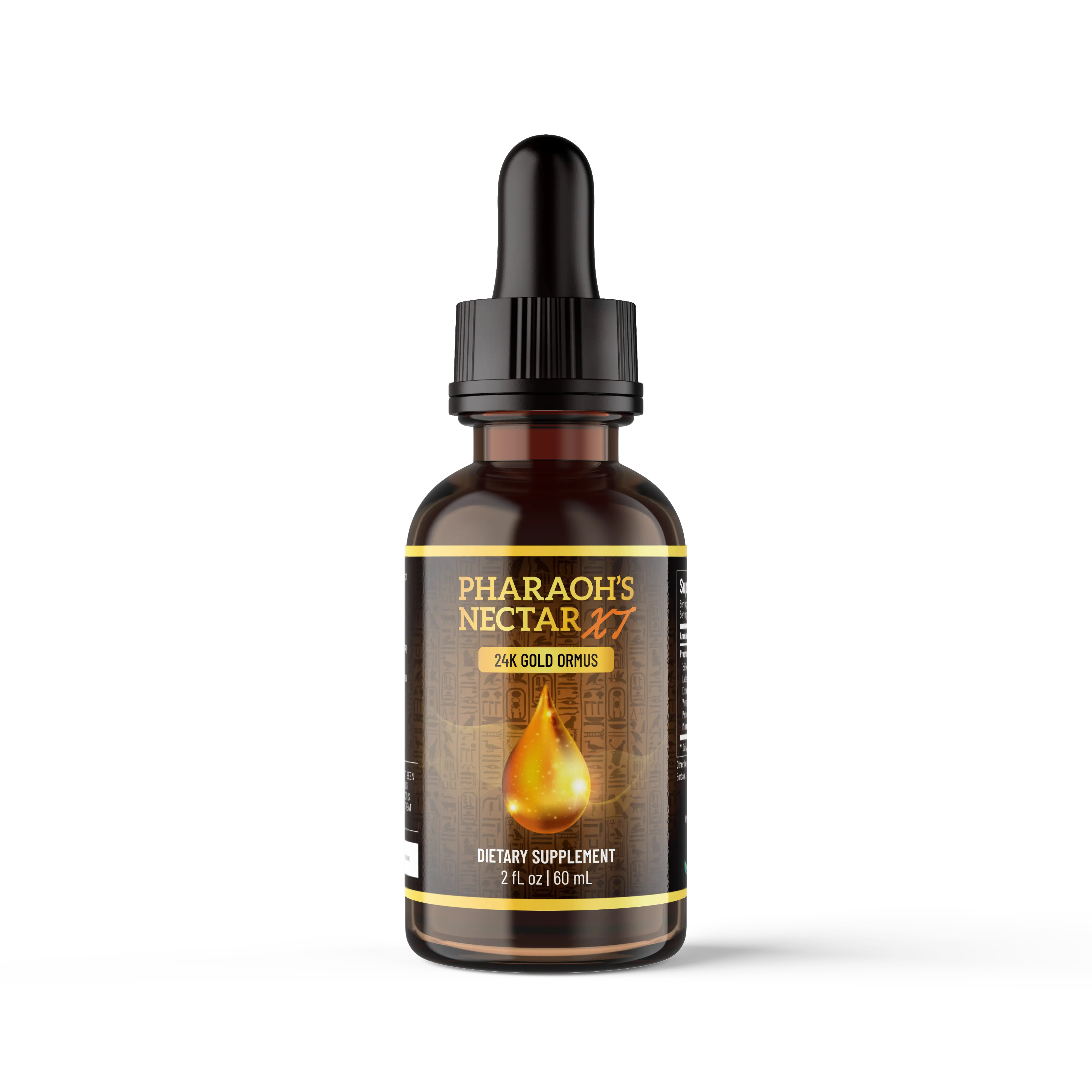 Pharaoh's Nectar XT Supplement with Ormus Monoatomic Gold | 60 ml | Daily Wellness, Mental Clarity, Focus & Energy Support | Healthy Lifestyle Formula | USA Dietary Supplement | Non-GMO Wellness Support