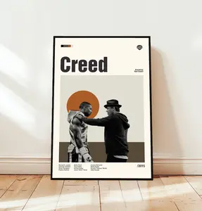 Creed Poster, Movie Poster, Minimalist Art, Vintage Print,  Retro Modern Poster, Gift for him