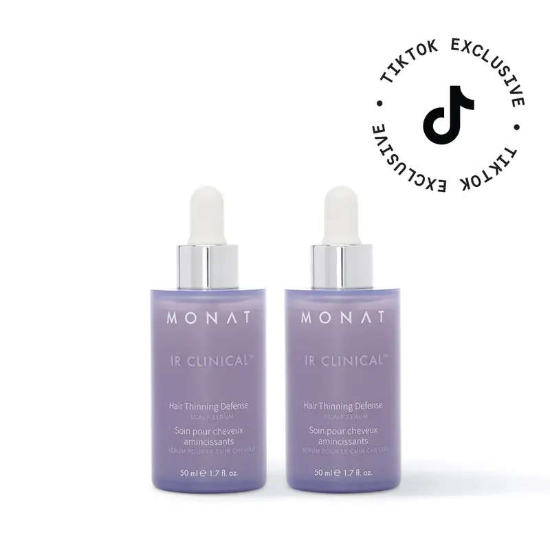 MONAT IR Clinical Hair Thinning Defense Scalp Serum (Pack of 2) – Thicker, Fuller Looking Hair Support (50 ml each)