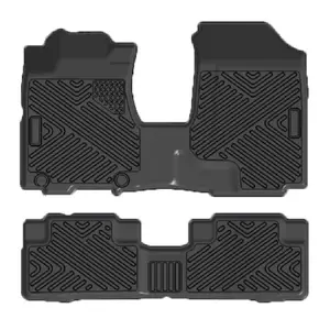 Car Floor Mats for 2007-2011 Honda CRV Anti Skid Heavy Duty Waterproof Floor Liners Black Full Set
