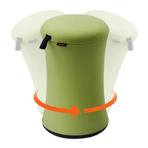 【Summervibes】VEVOR Wobble Chair, Height-Adjustable (19.3-25") Wobble Chair with Fabric Cover, Flexible Seating Wobble Stool Made of Iron & Sponge, Ideal for School, Office & Home, 20° Tilt Angle, Age 12-18, Green