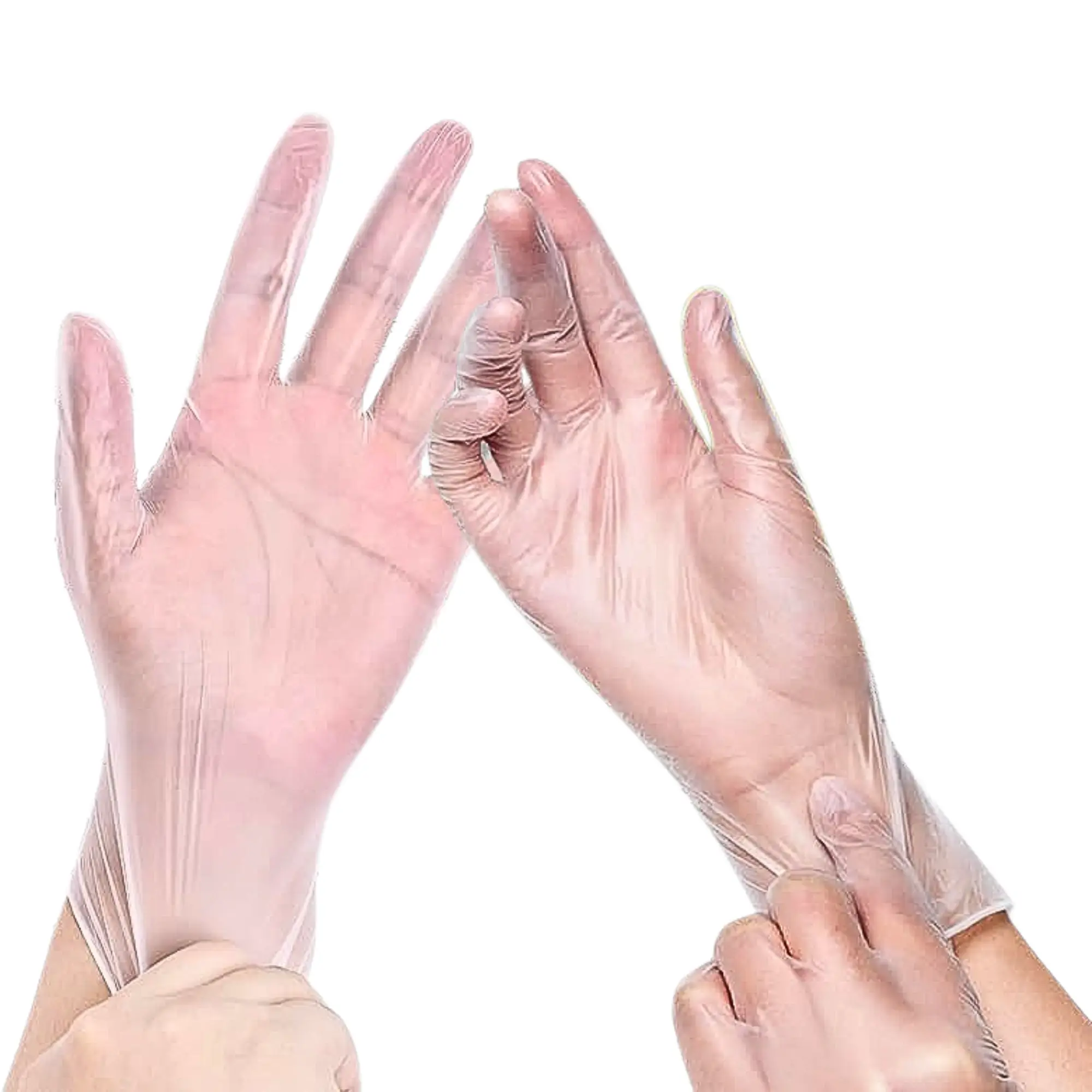 Green Direct Vinyl Gloves, Disposable, Powder-Free, Latex-Free, Clear, Size Small Box of 100 – Durable, Multipurpose Gloves for Everyday Use
