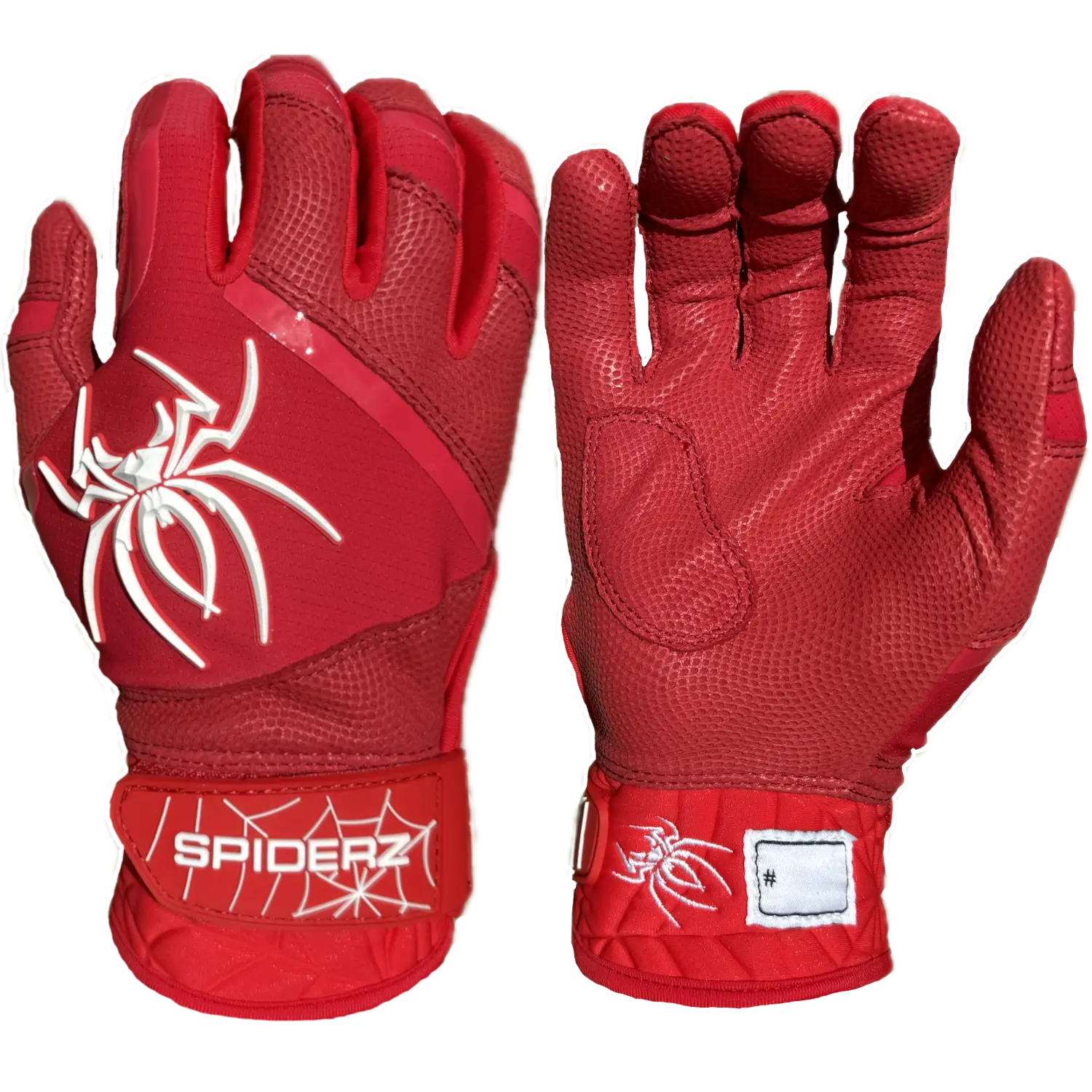 Spiderz PRO PREMIER Batting Gloves - Red/White Spiderz PRO PREMIER Batting Gloves - Red/White