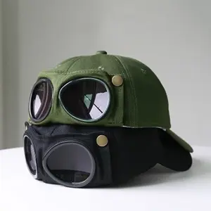 New Aviator Hat Summer Personality Glasses Baseball Cap Female Unisex Sunglasses Male Cap Baseball cap Boys Cap