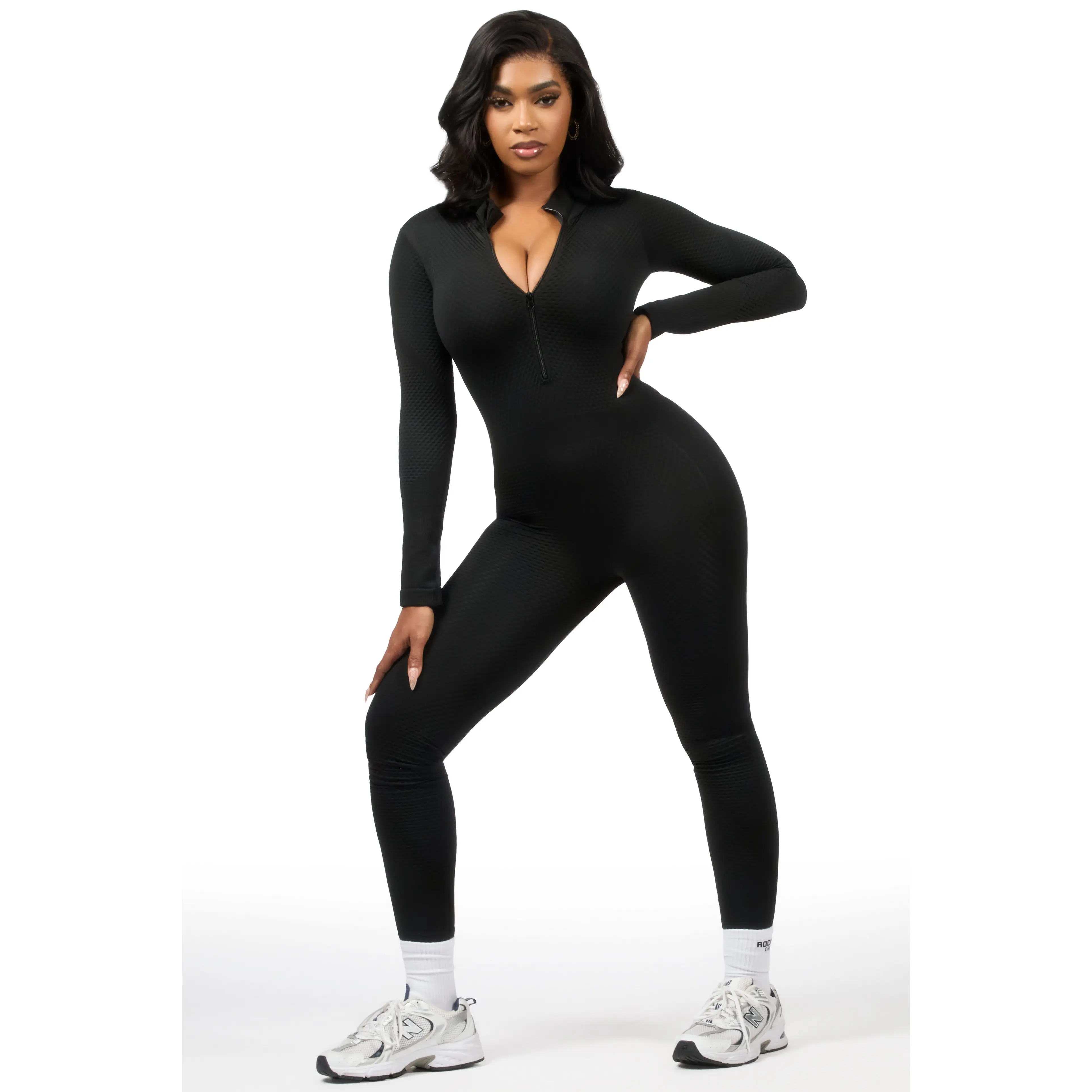 Kirnesha Black Active Jumpsuit