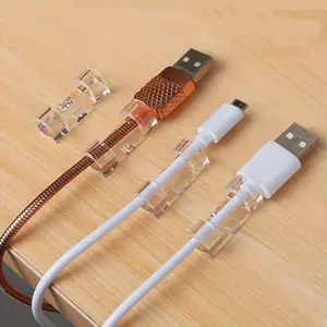 20 Transparent Cable Clips, Christmas Light Clamps, String Line Organizer, Self-Adhesive Cable Management, Outdoor String Light Clips