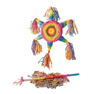 Neon Star Piñata Kit - 210 Pc.
