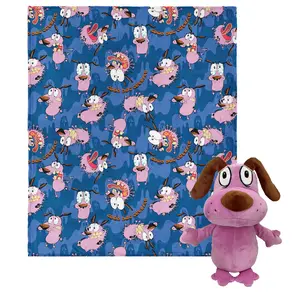 Courage The Cowardly Dog AOP Hugger Plush and Blanket