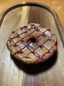 Handmade Polymerclay 'American Pie' Inspired Magnet Unique Artistic Design for Refrigerators & Magnetic Surfaces Perfect Gift for Movie Fans & Art Lovers