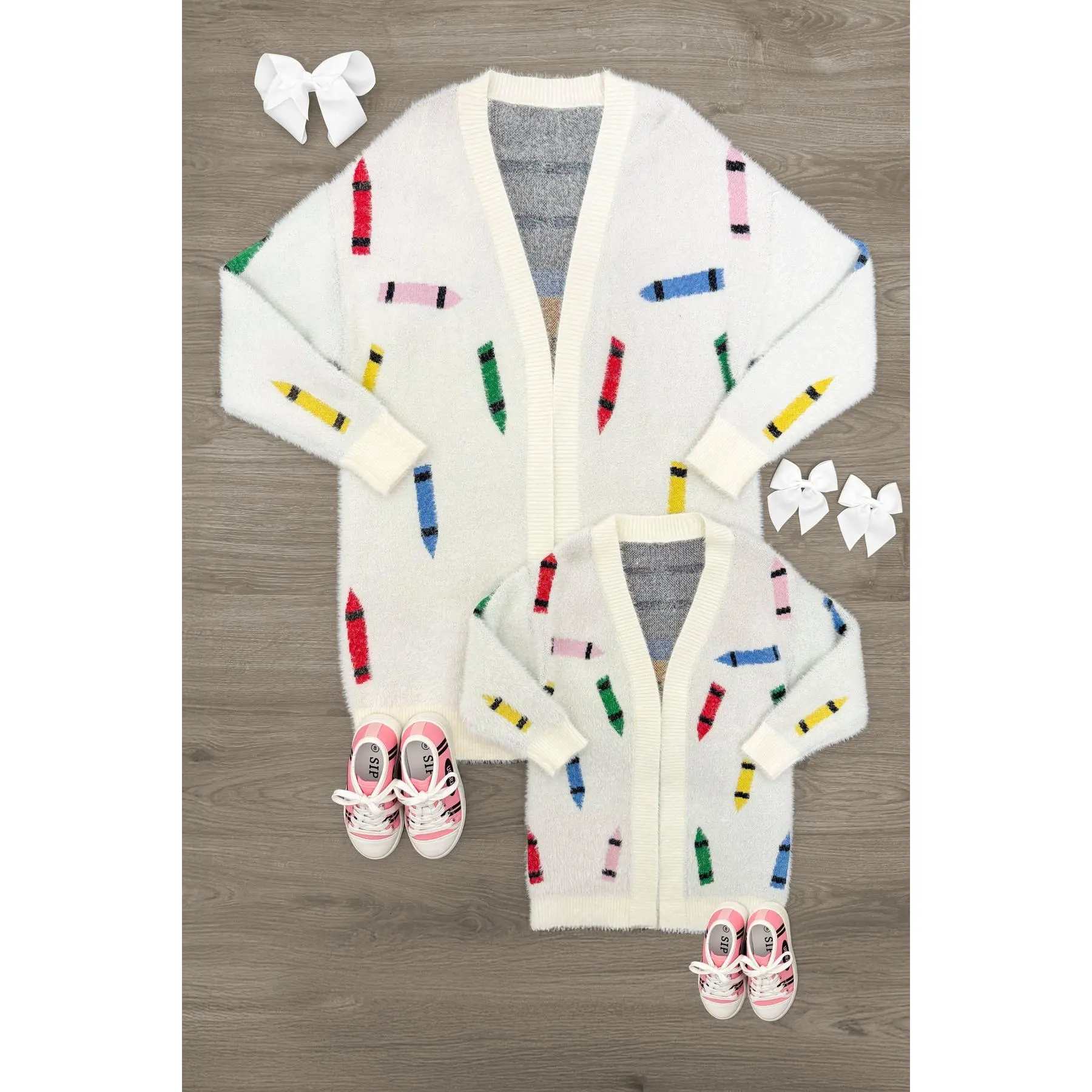 Mom & Me - Crayon Cardigan